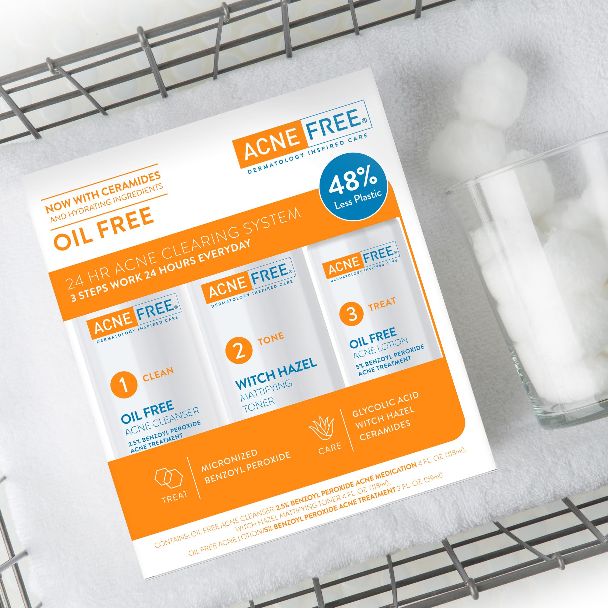 AcneFree Face Cleanser closeup for refreshed skin
