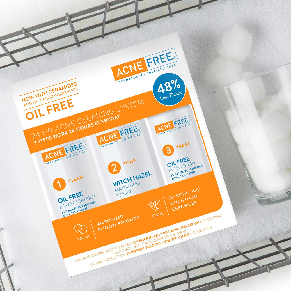 AcneFree Face Cleanser closeup for refreshed skin