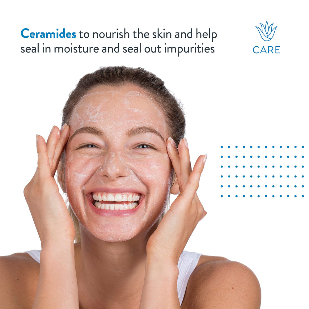 Close-up of the pump on AcneFree Oil-Free Cleanser shows easy application and fragrance-free cleansing