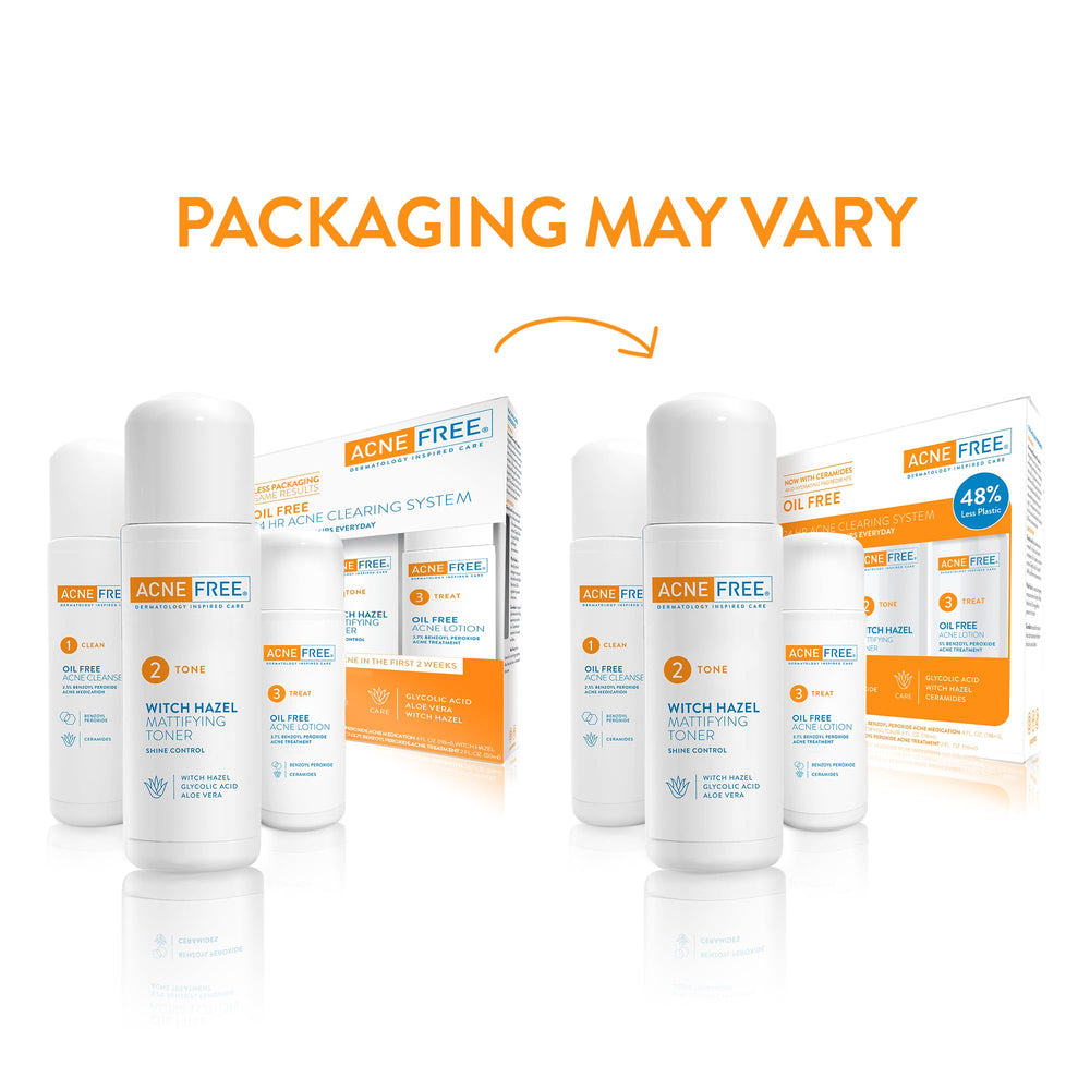 AcneFree Toner with cotton pad application for even toning