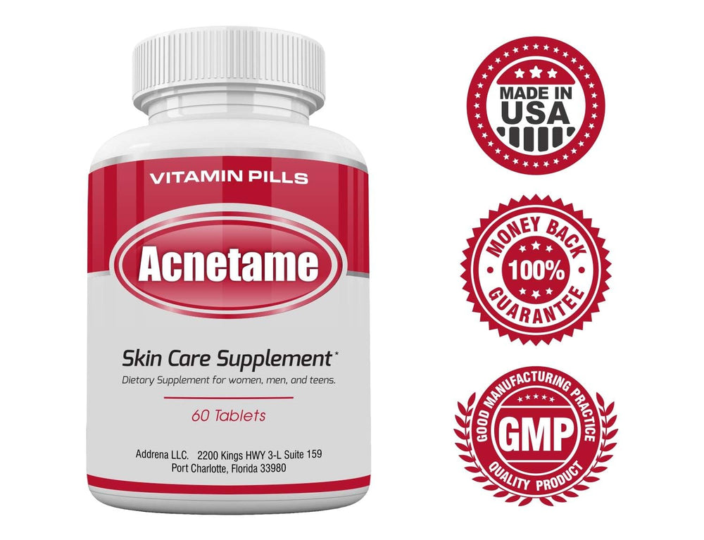 Acnetame promo label highlighting value for skincare routines