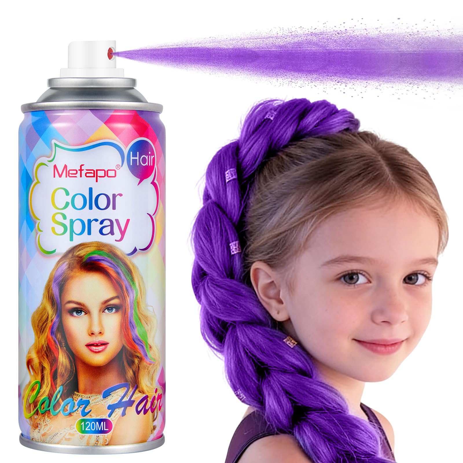 Acomler Purple Hair Spray bottle for quick color and fun looks