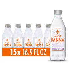 Acqua Panna Tuscany source bottle showing refined hydration for meals