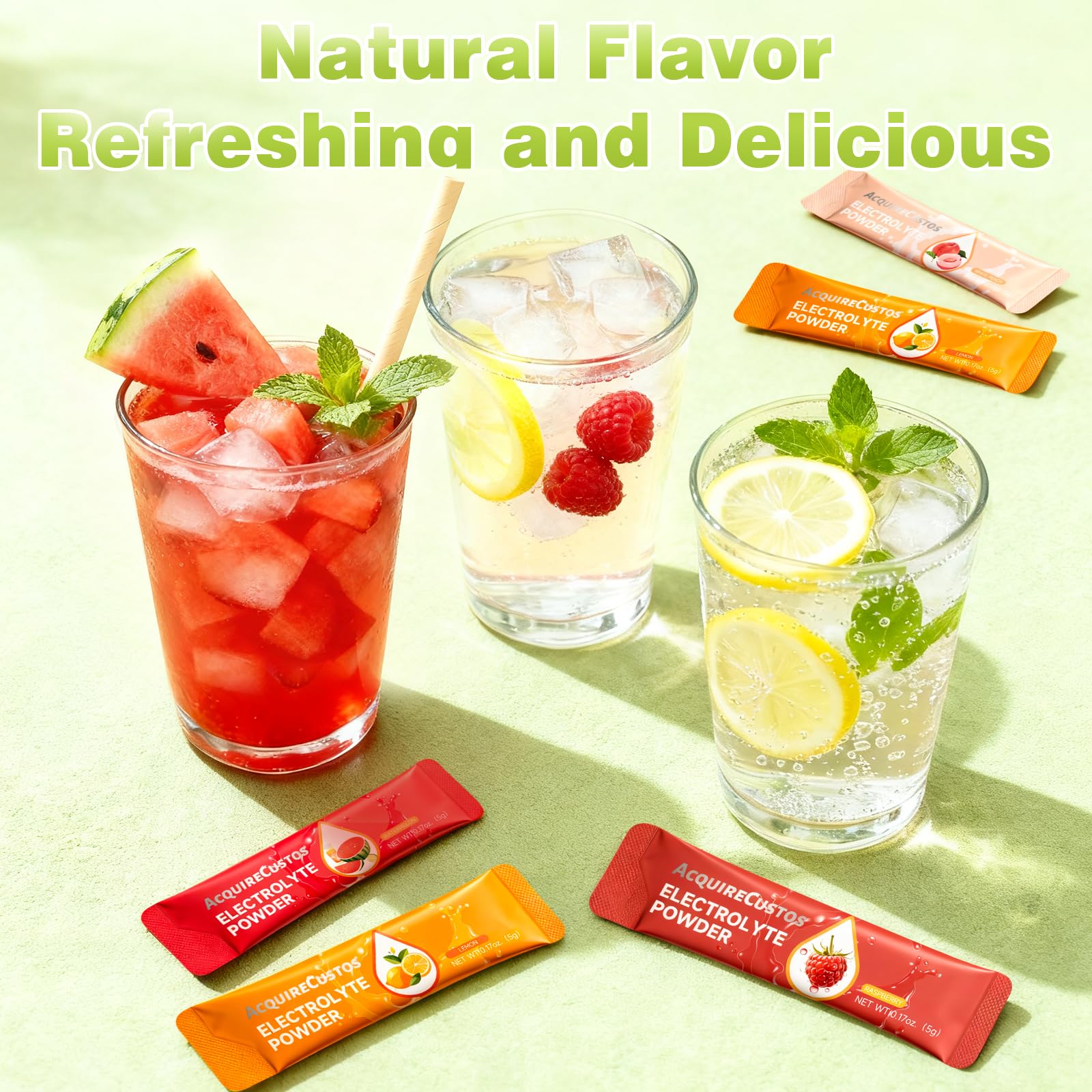 AcquireCustos electrolytes raspberry stick provides flavorful hydration during workouts.