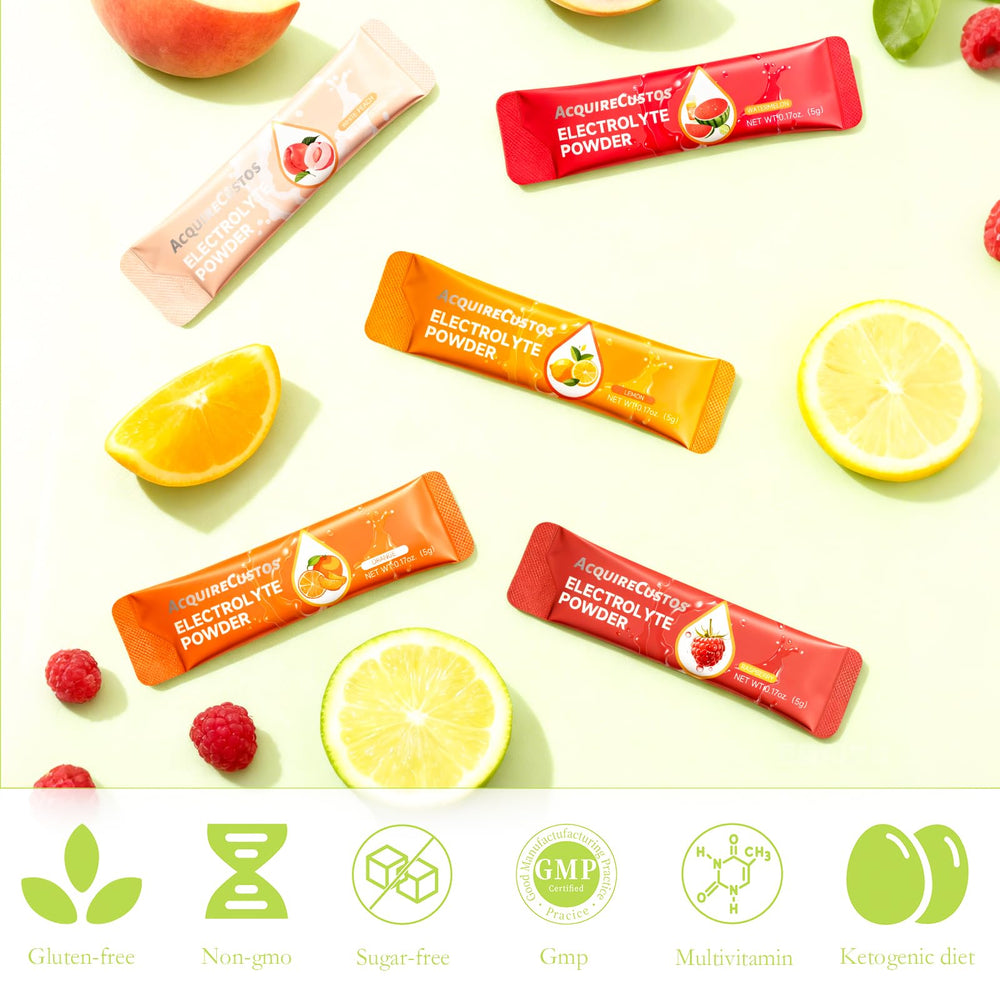 AcquireCustos electrolytes watermelon stick ideal after training and outdoor activity.