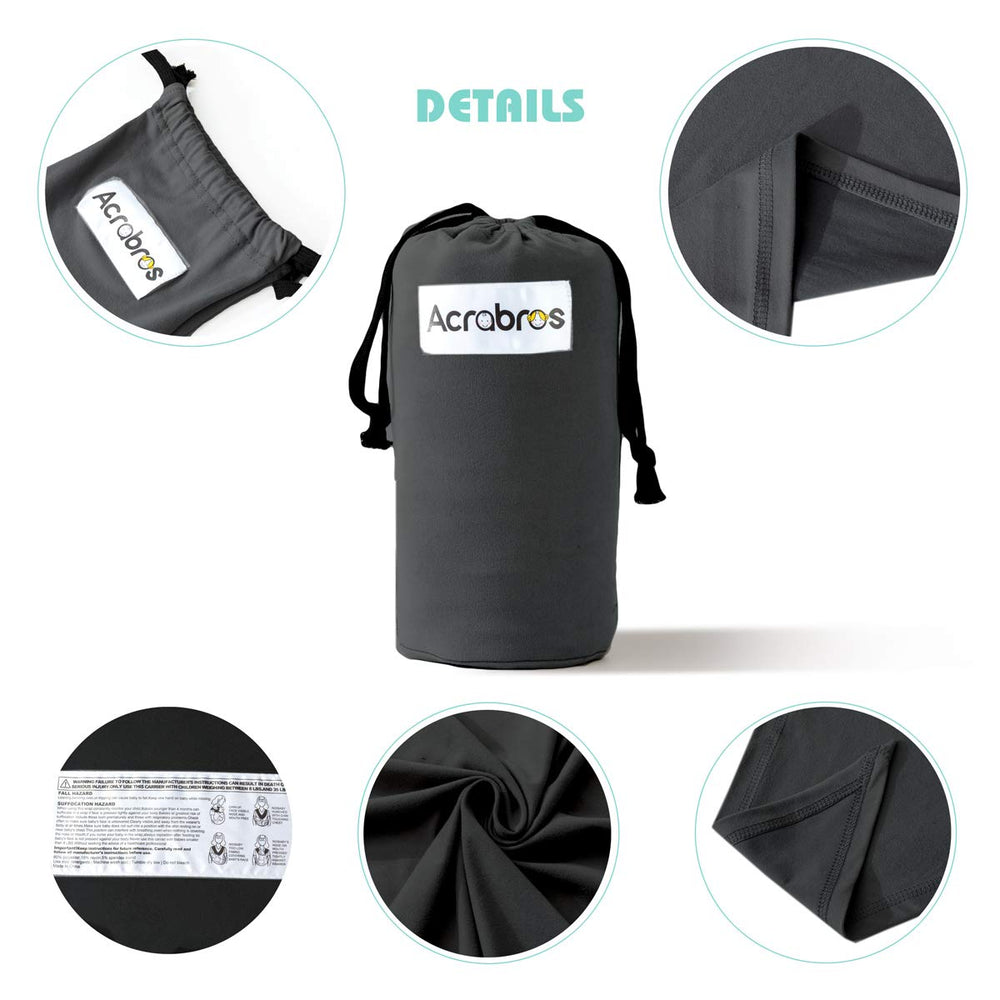 ACRABROS wrap carrier supports parent bonding during daily tasks.