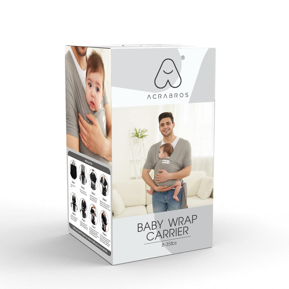 ACRABROS wrap carrier with lightweight fabric for travel.