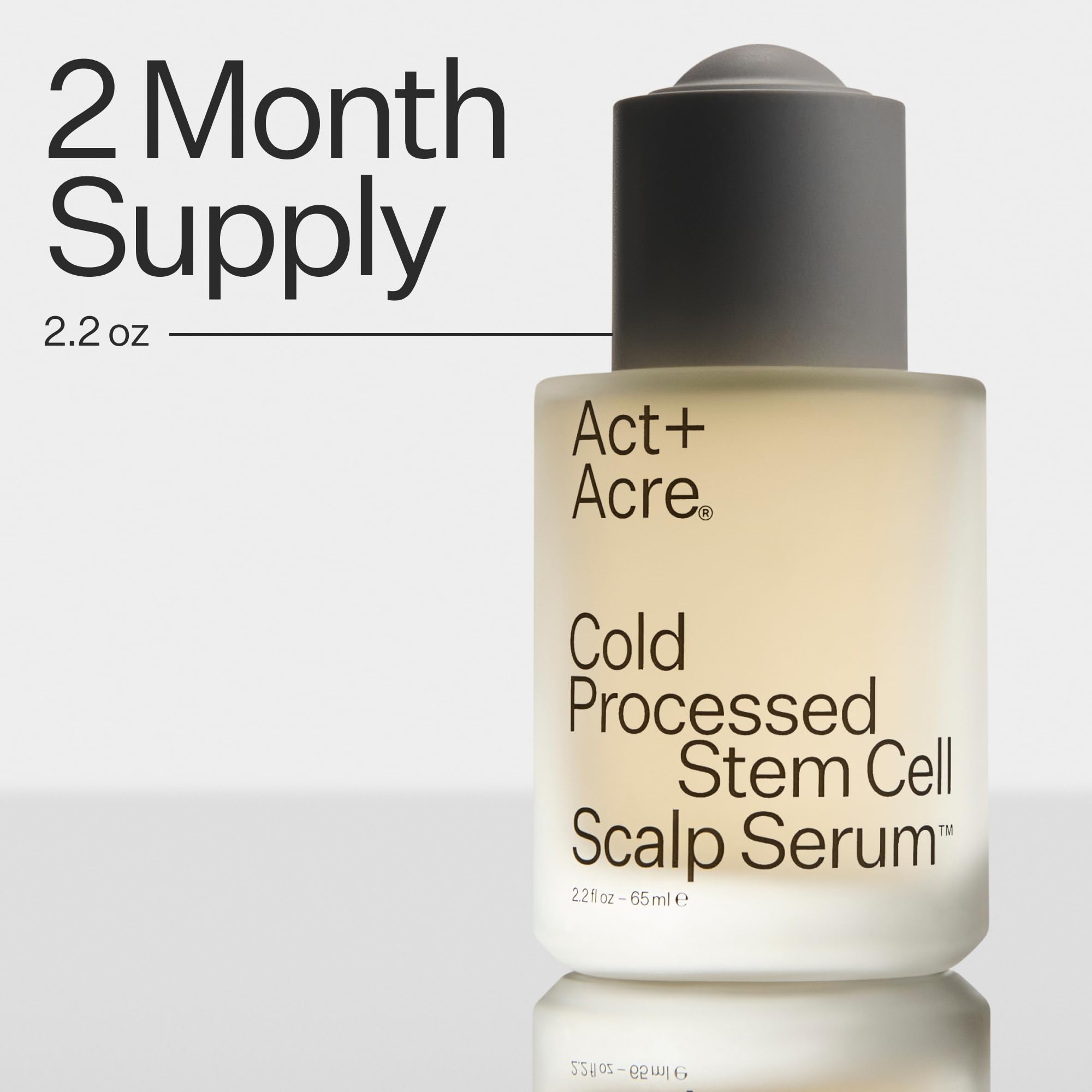 ACT+ ACRE serum on the scalp demonstrates comfortable daily use.