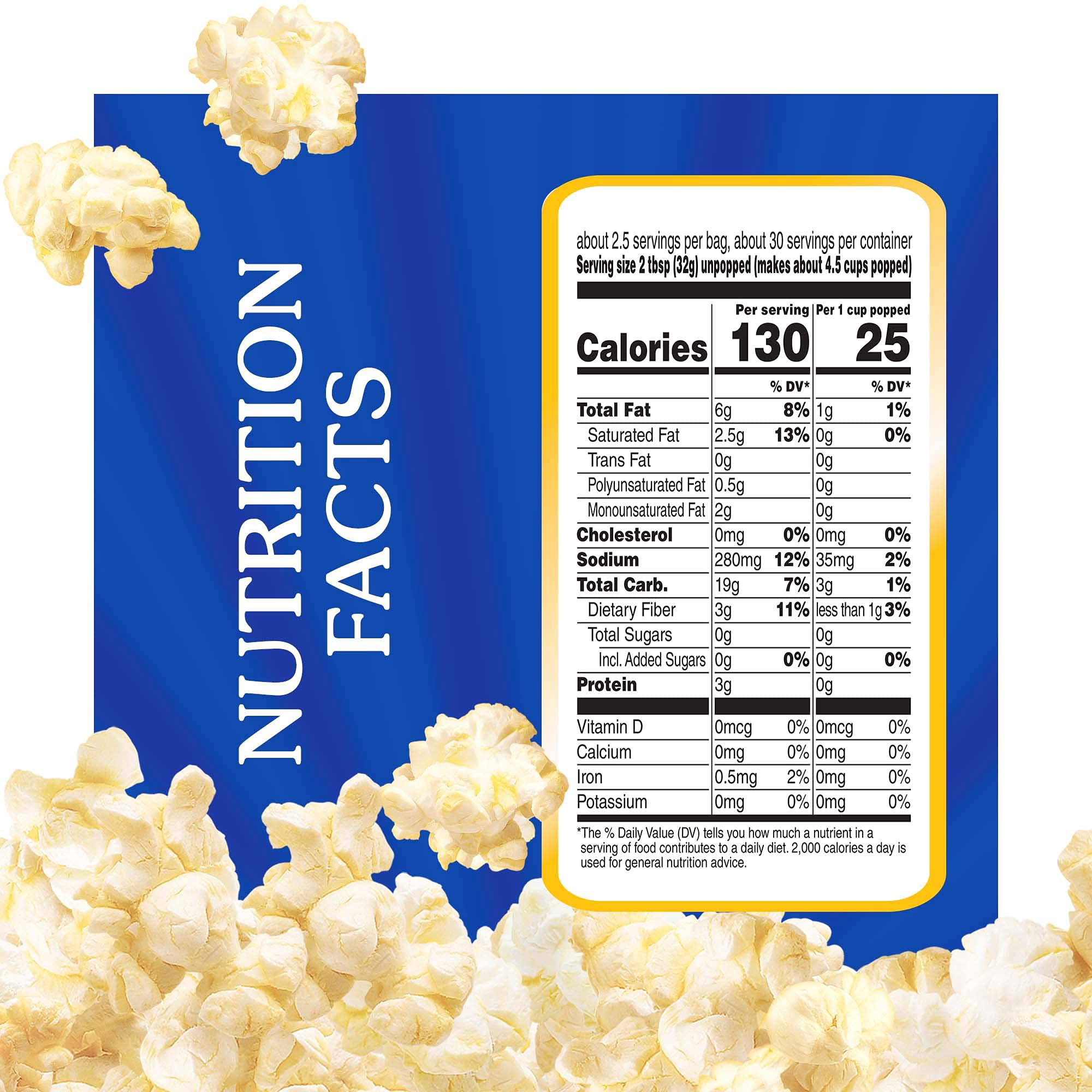 ACT II Butter popcorn close-up shows rich butter coating and savory aroma.