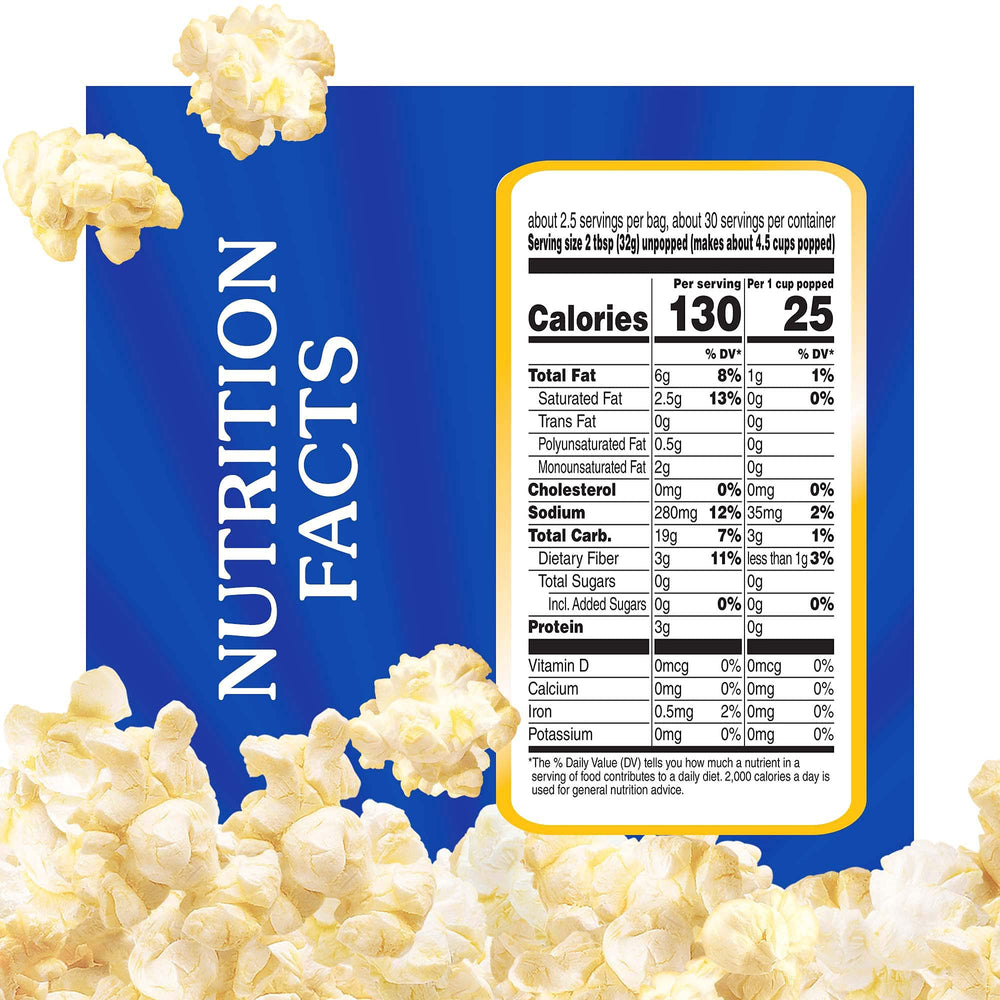 ACT II Butter popcorn close-up shows rich butter coating and savory aroma.