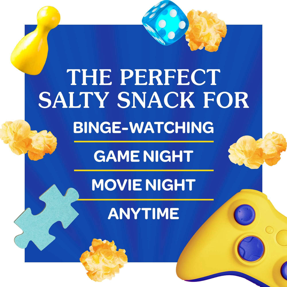 Family enjoys ACT II Xtreme Butter popcorn during movie night