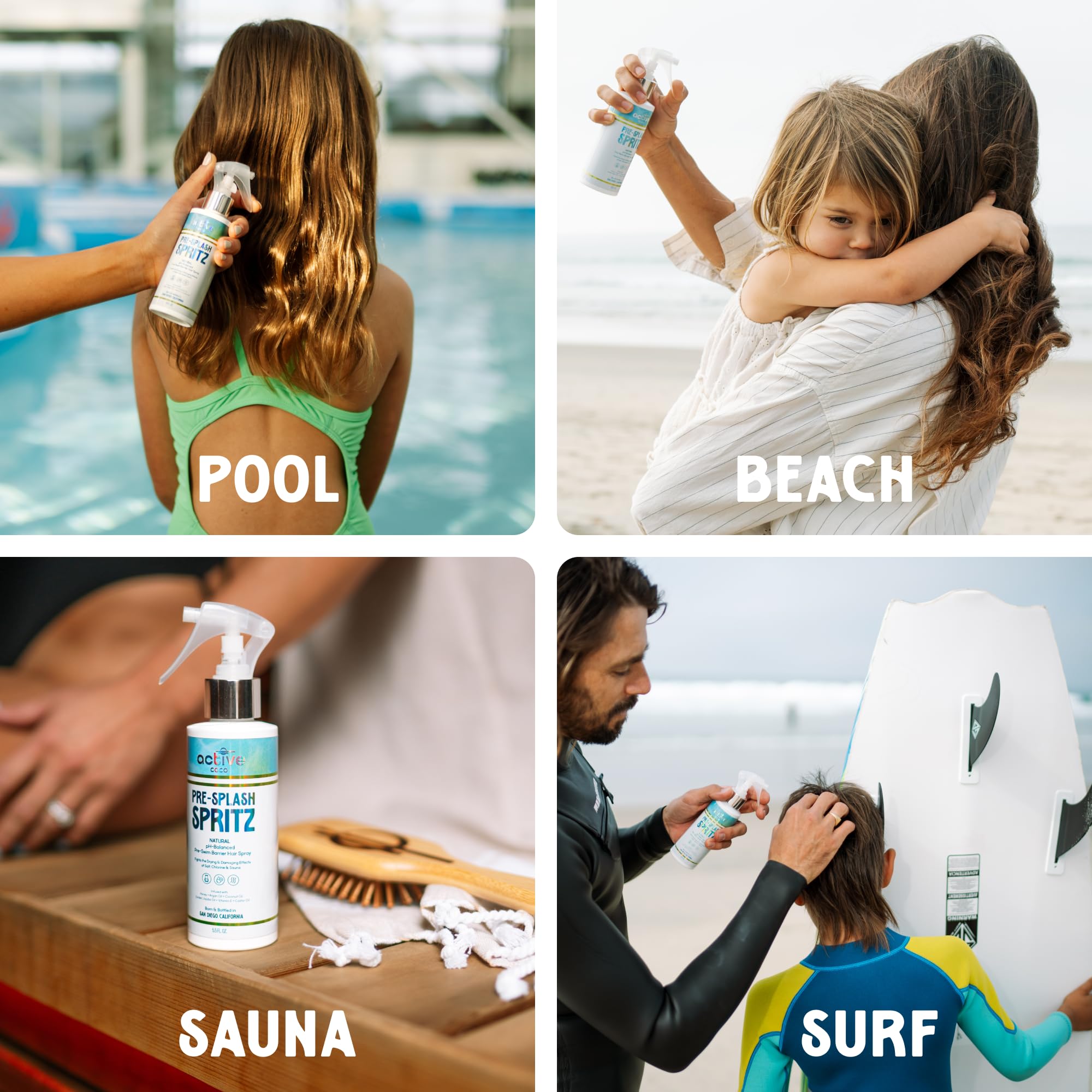 Active COCO Color-safe protection for color-treated hair during summer