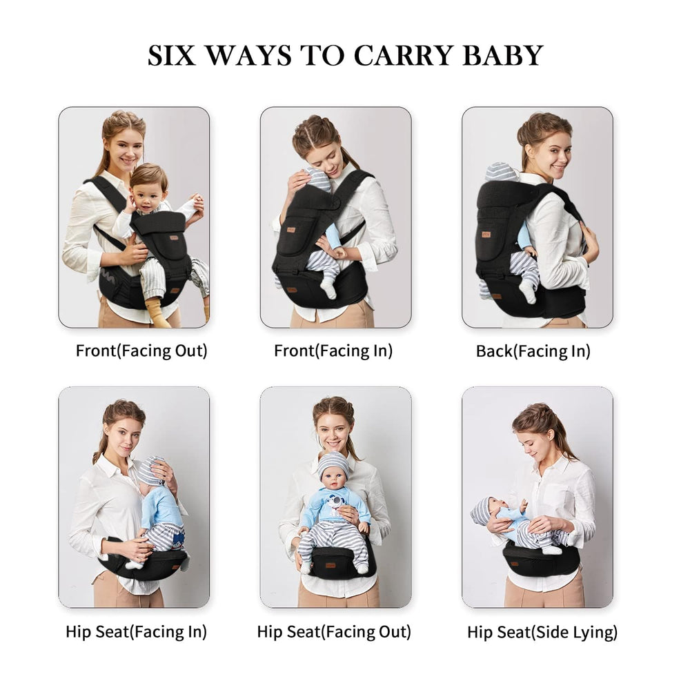 Acumas wide shoulder straps and waistband ease caregiver fatigue.