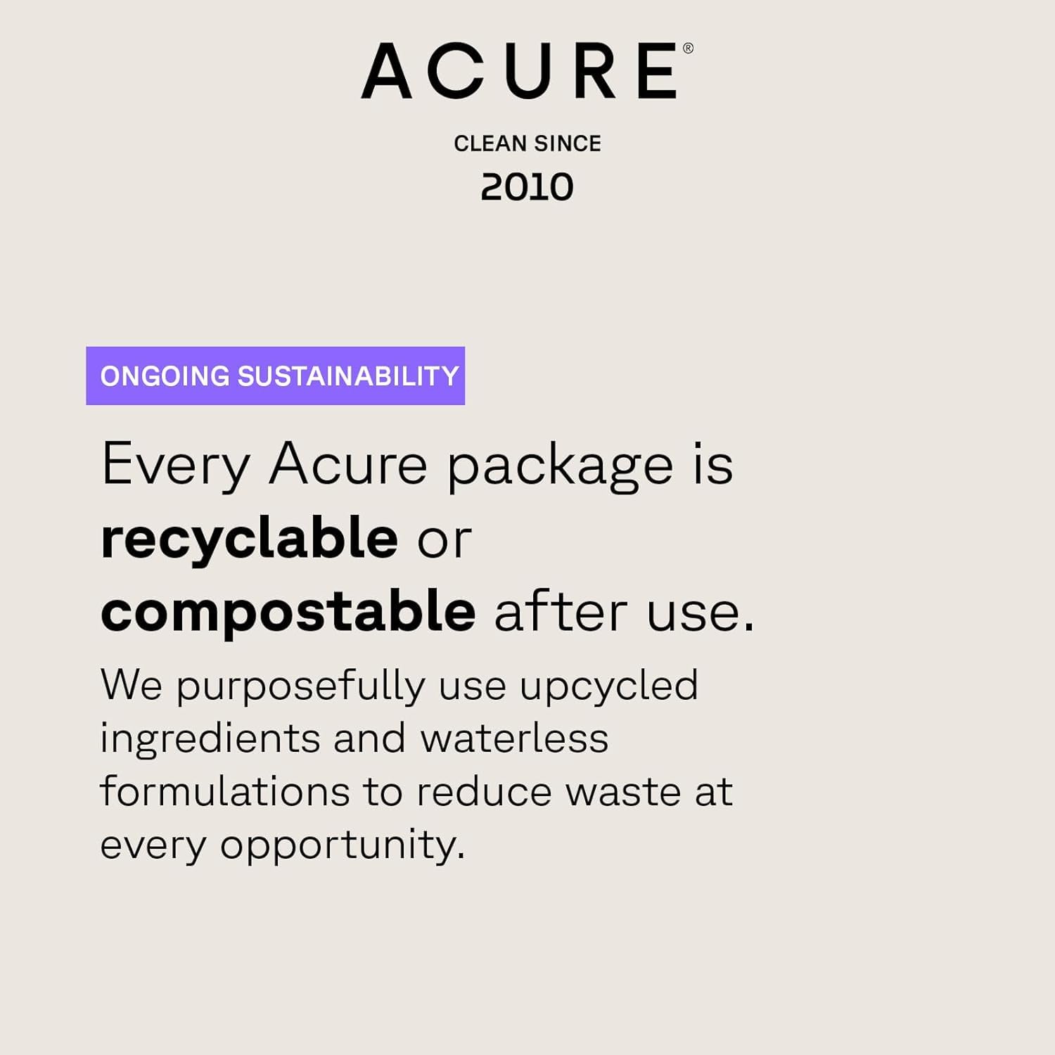 Acure Cleansing Gel in use for clean oil-free skin care