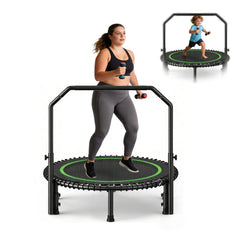 ACWARM HOME 40-inch mini rebounder with handle assembly for quick setup.