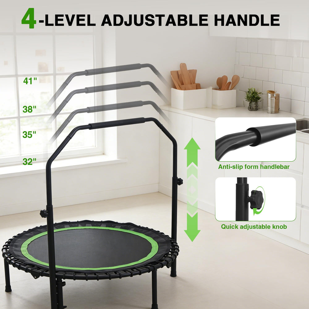 ACWARM HOME rebounder mat and frame highlighting durable construction.