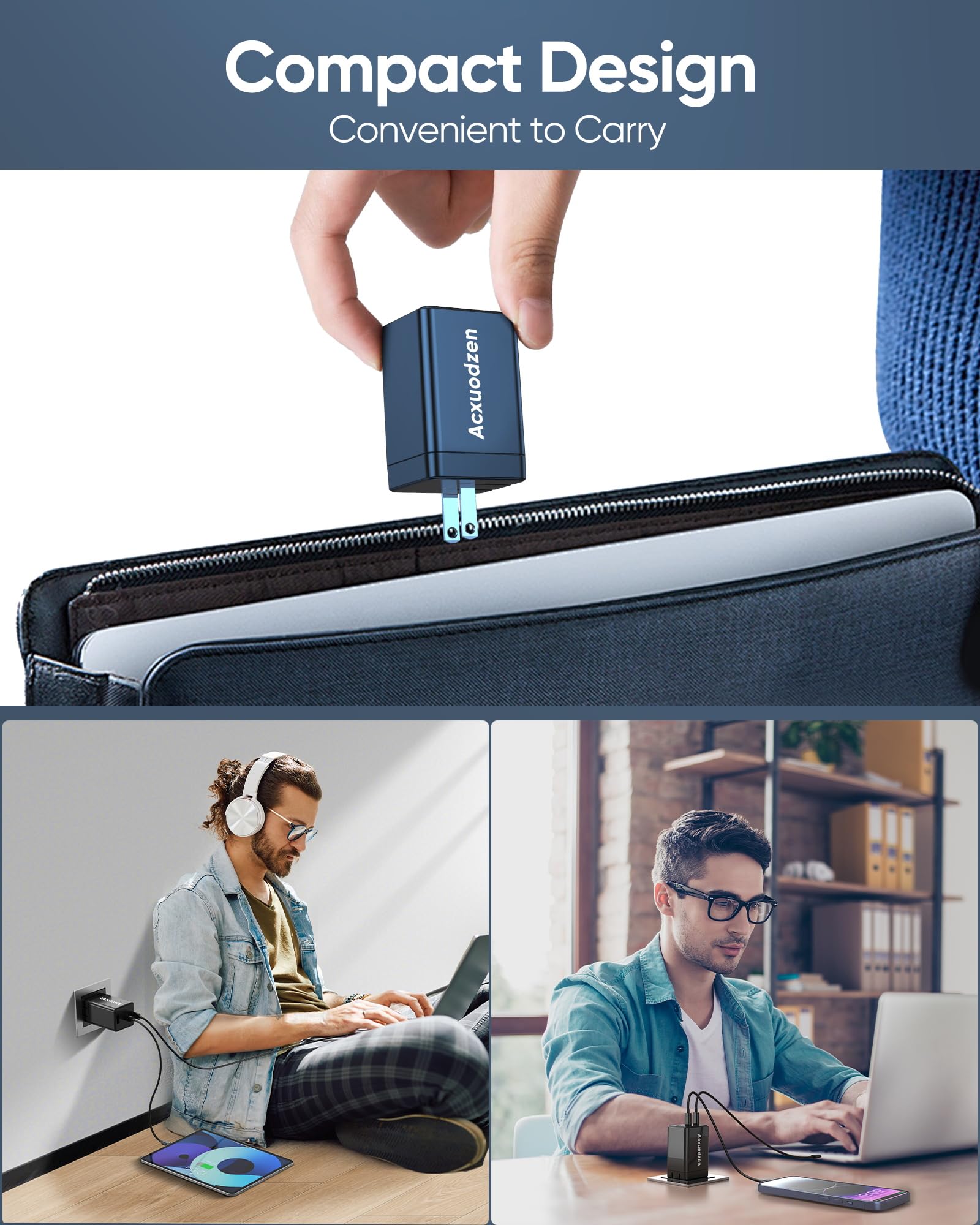 Acxuodzen two-pack provides convenient power for home or office.