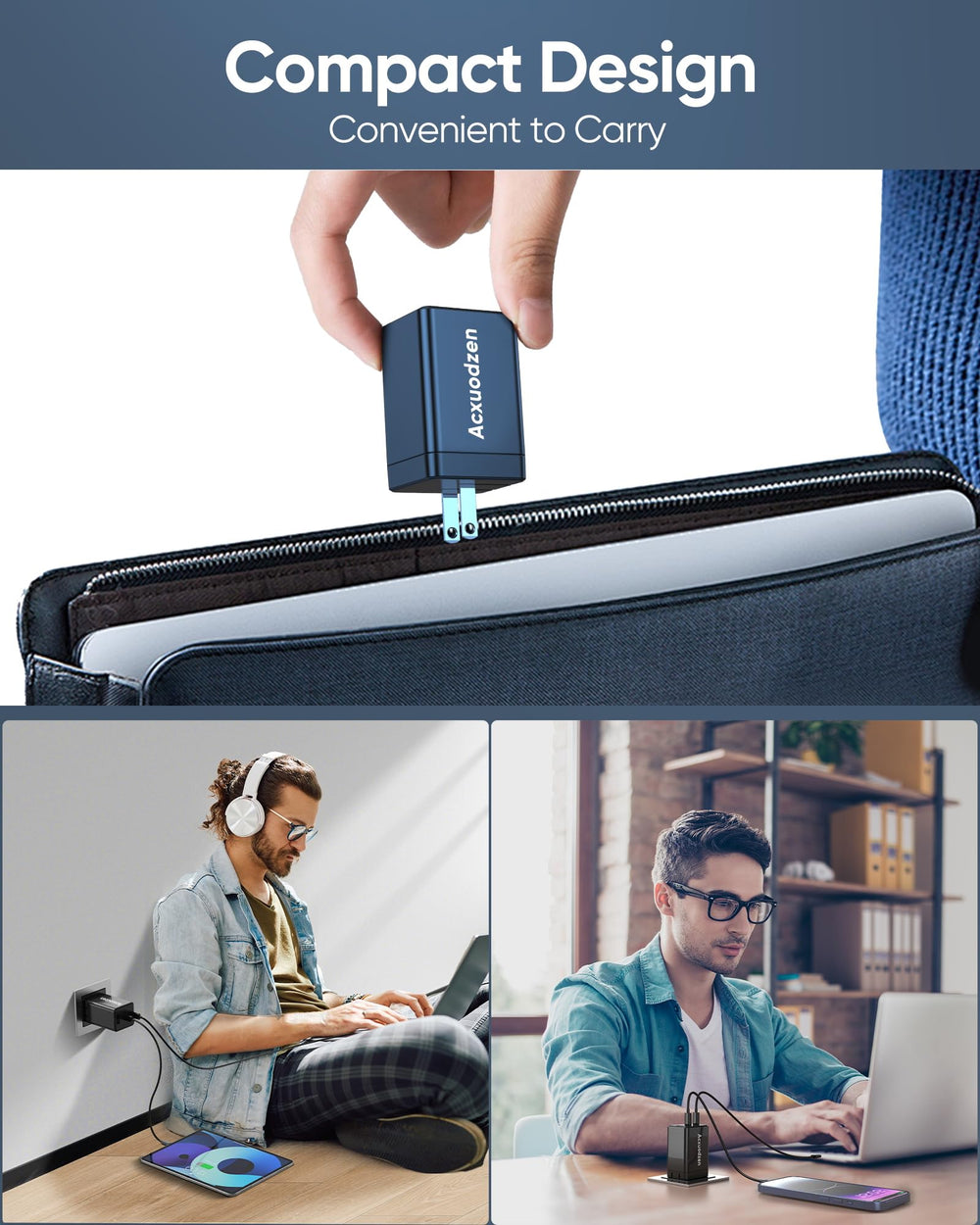 Acxuodzen two-pack provides convenient power for home or office.
