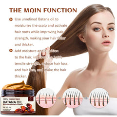 Hands applying Batana Oil to scalp for gentle nourishment.