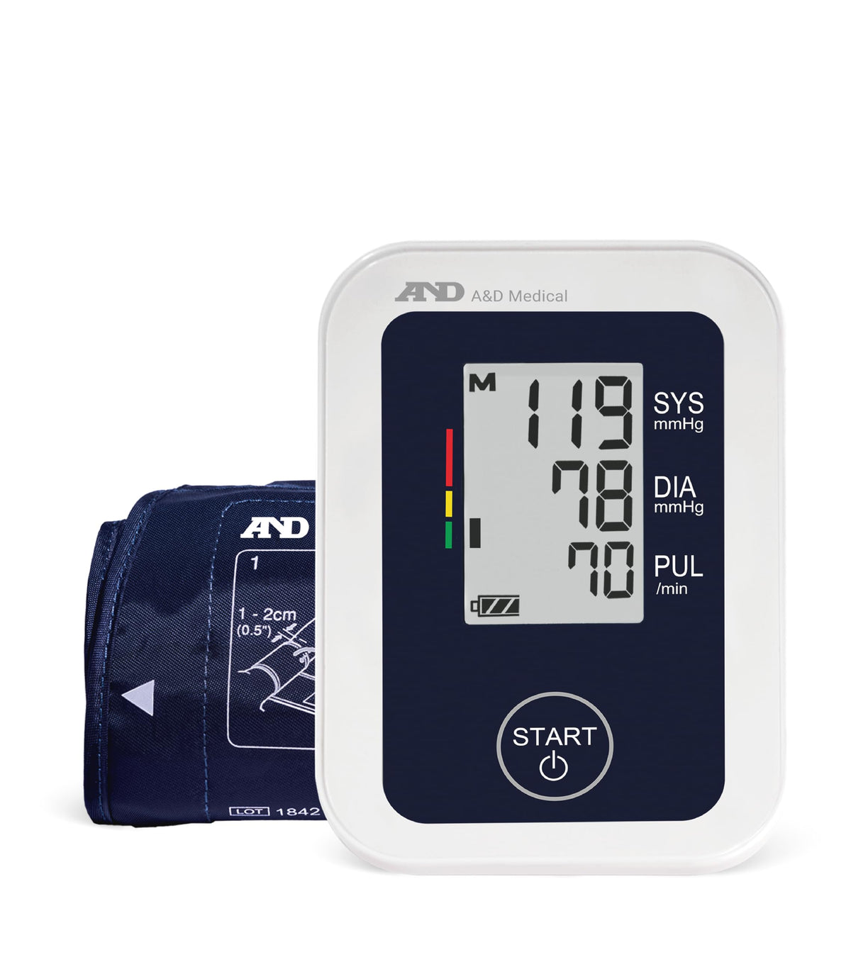 A&D Medical UA-651 upper-arm monitor with large display for easy readings at home