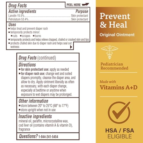 Label highlights zinc oxide and soothing aloe in A+D ointment