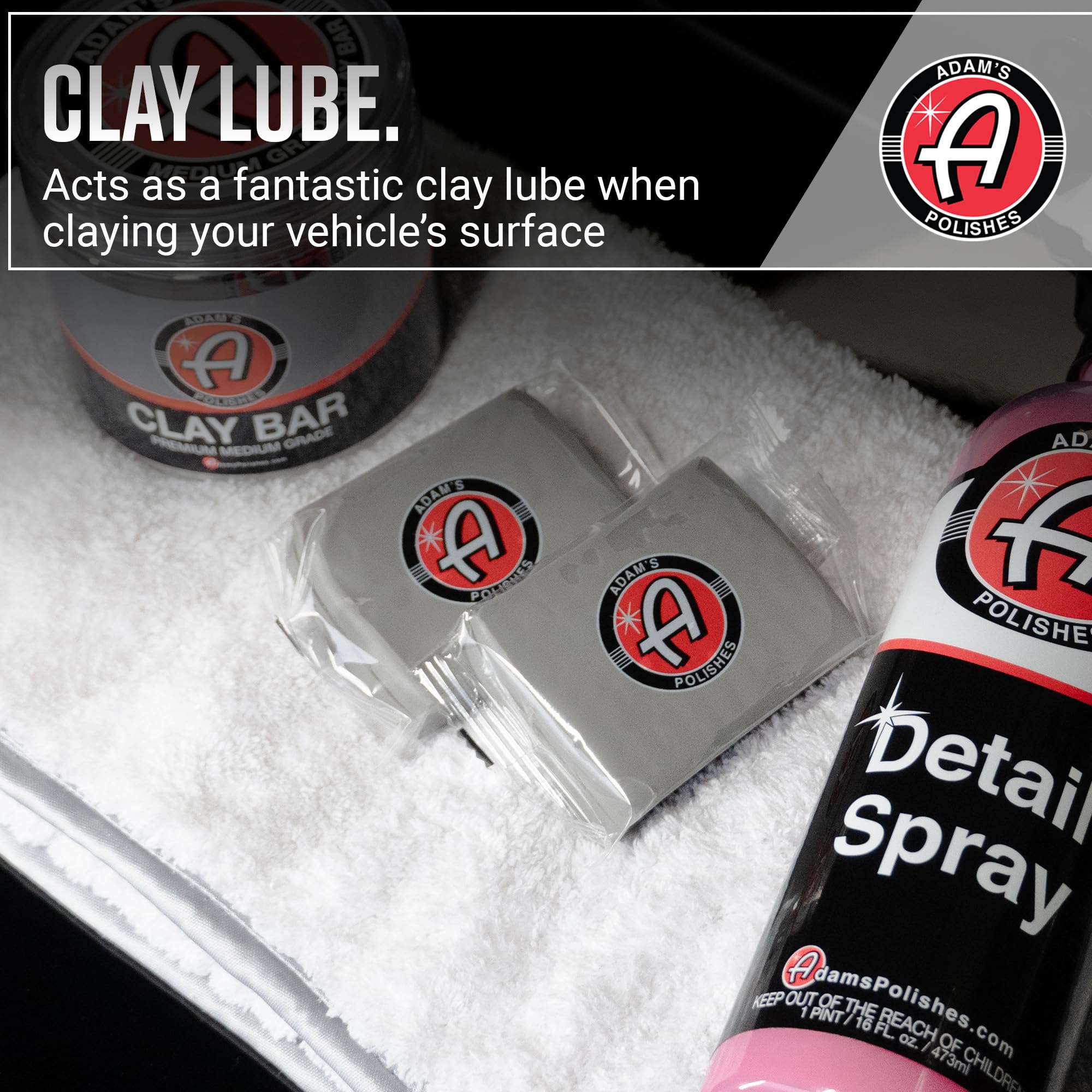 Adam's Detail Spray 2-Pack shine wheels and grille without residue.