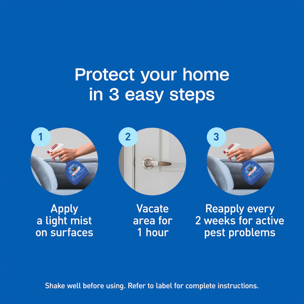 ADAMS home spray on living room upholstery supports broader pest control