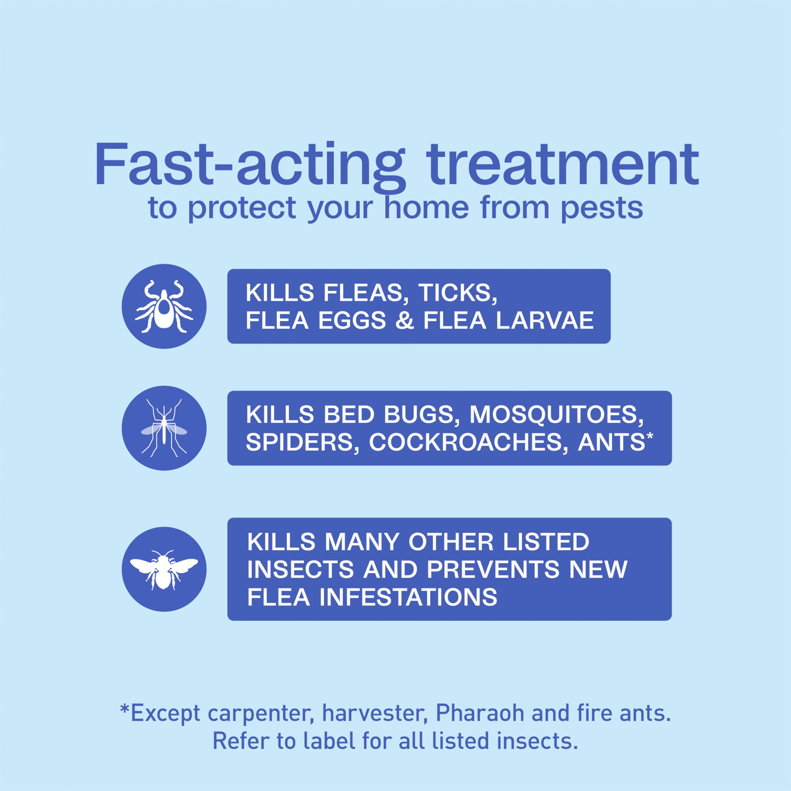 ADAMS Flea & Tick Home Spray on carpet demonstrates easy application for pet areas
