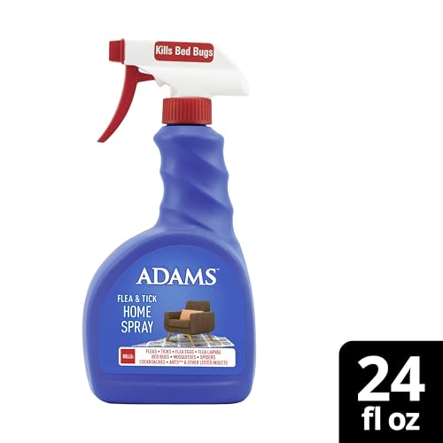 ADAMS packaging and spray action illustrate convenient fragrance-free pest management for homes