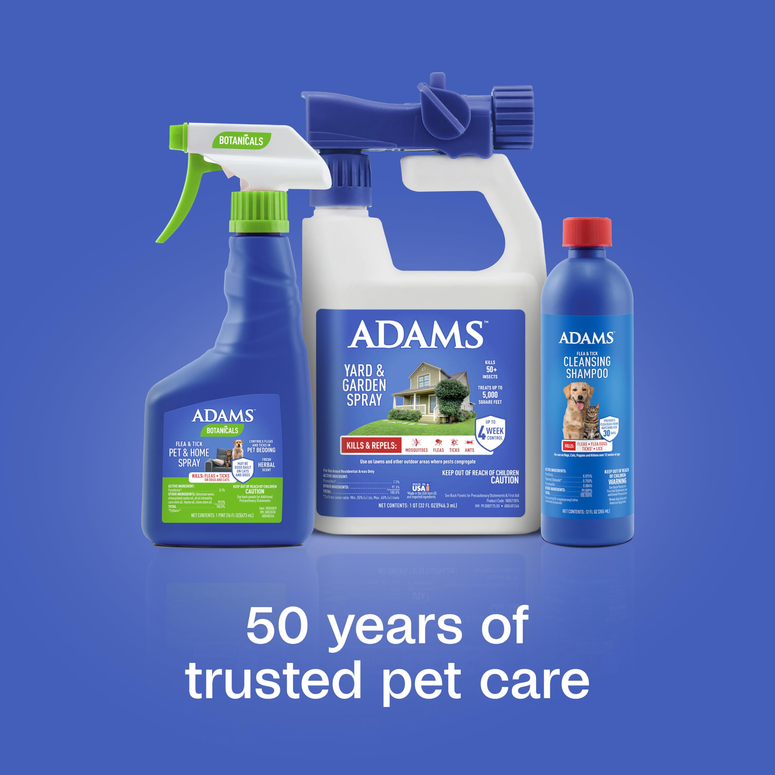 ADAMS Plus 12-ounce packaging for convenient home grooming