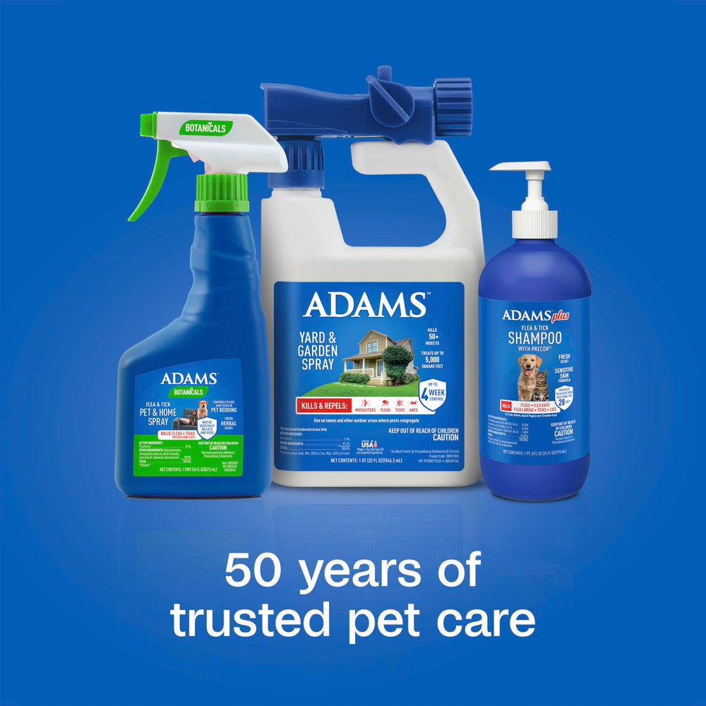 Precor IGR component in ADAMS Plus supports flea life-cycle interruption.