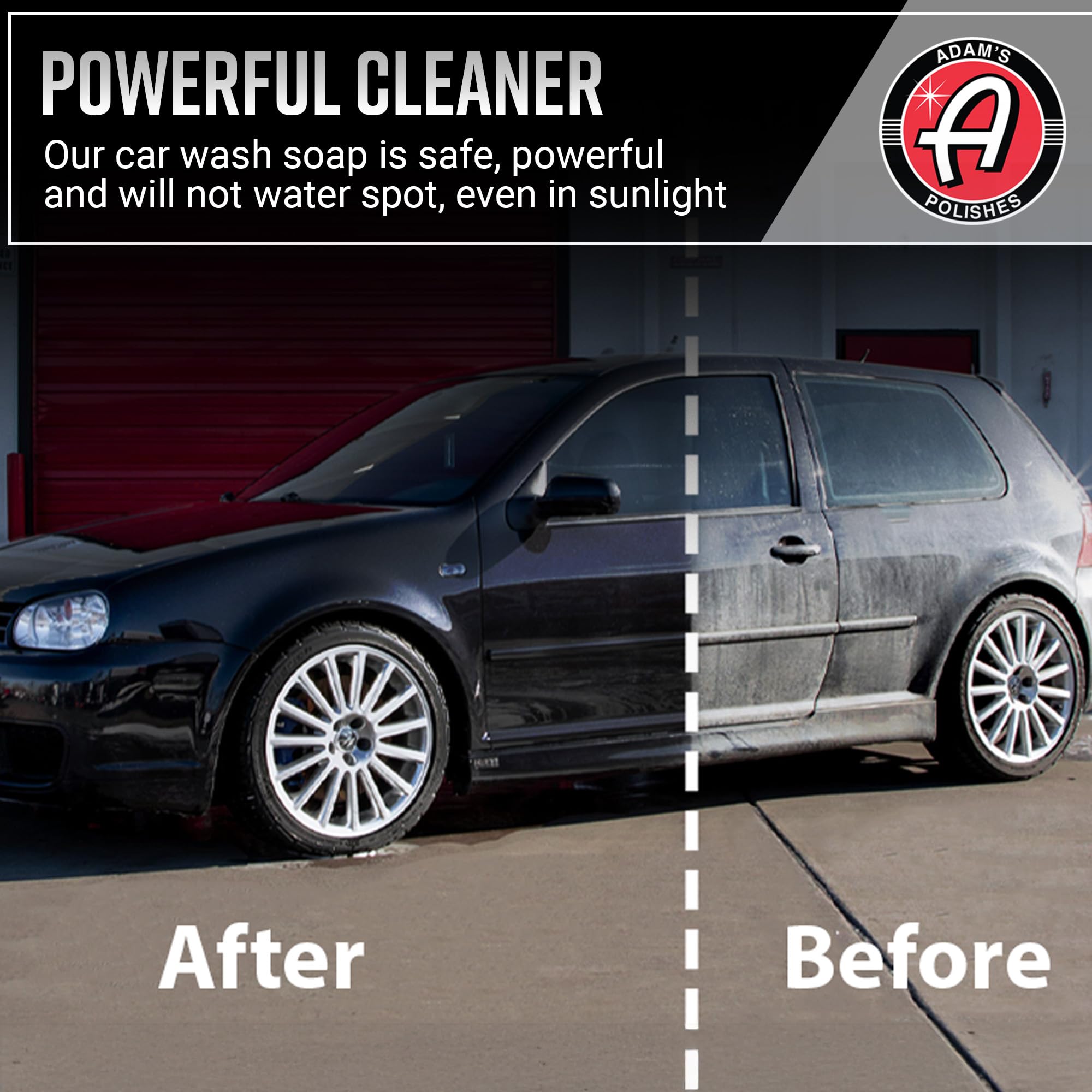 Snow foam lather from Adam's Polishes Car Wash Shampoo provides slick protection