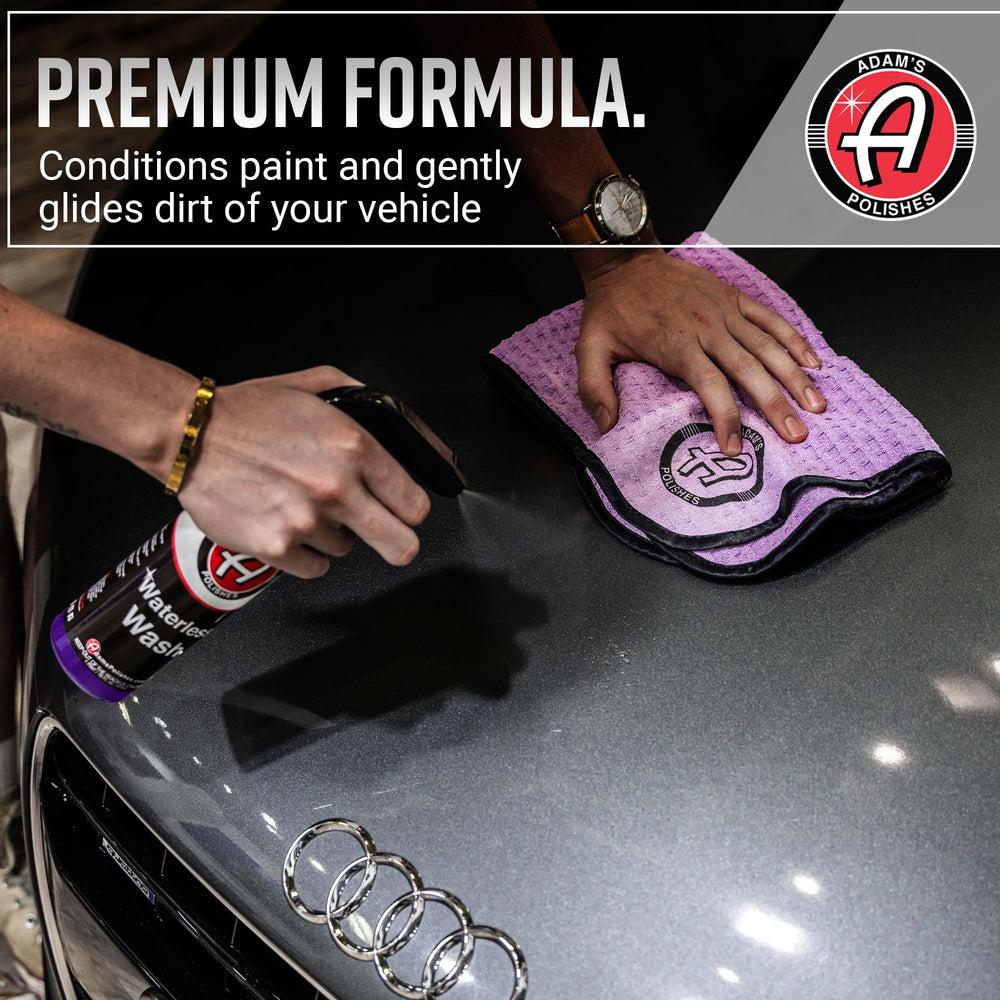 Adam's Polishes Waterless Wash no-water concept in action on finish