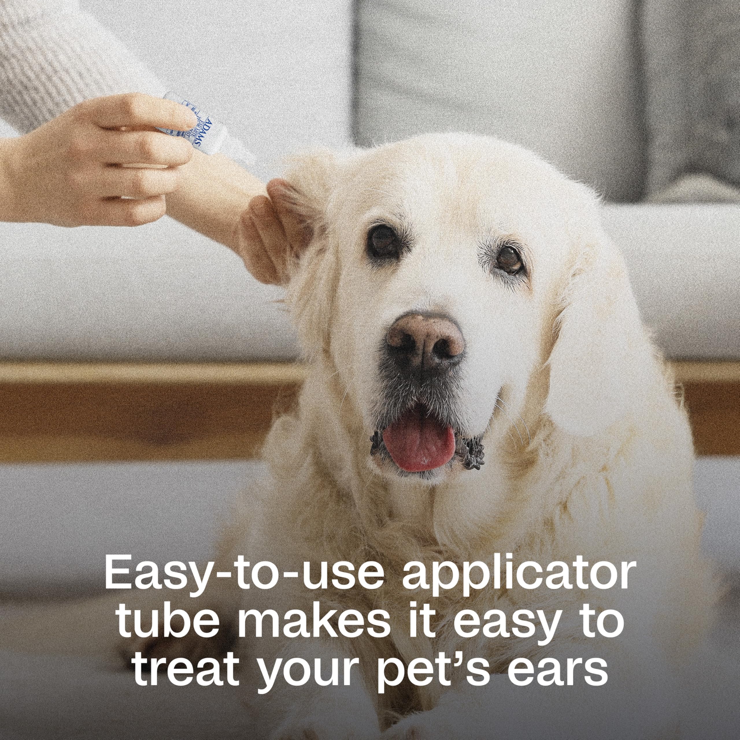 ADAMS Traitement Mite Oreille – douceur pour peau sensible entourant l’oreille.