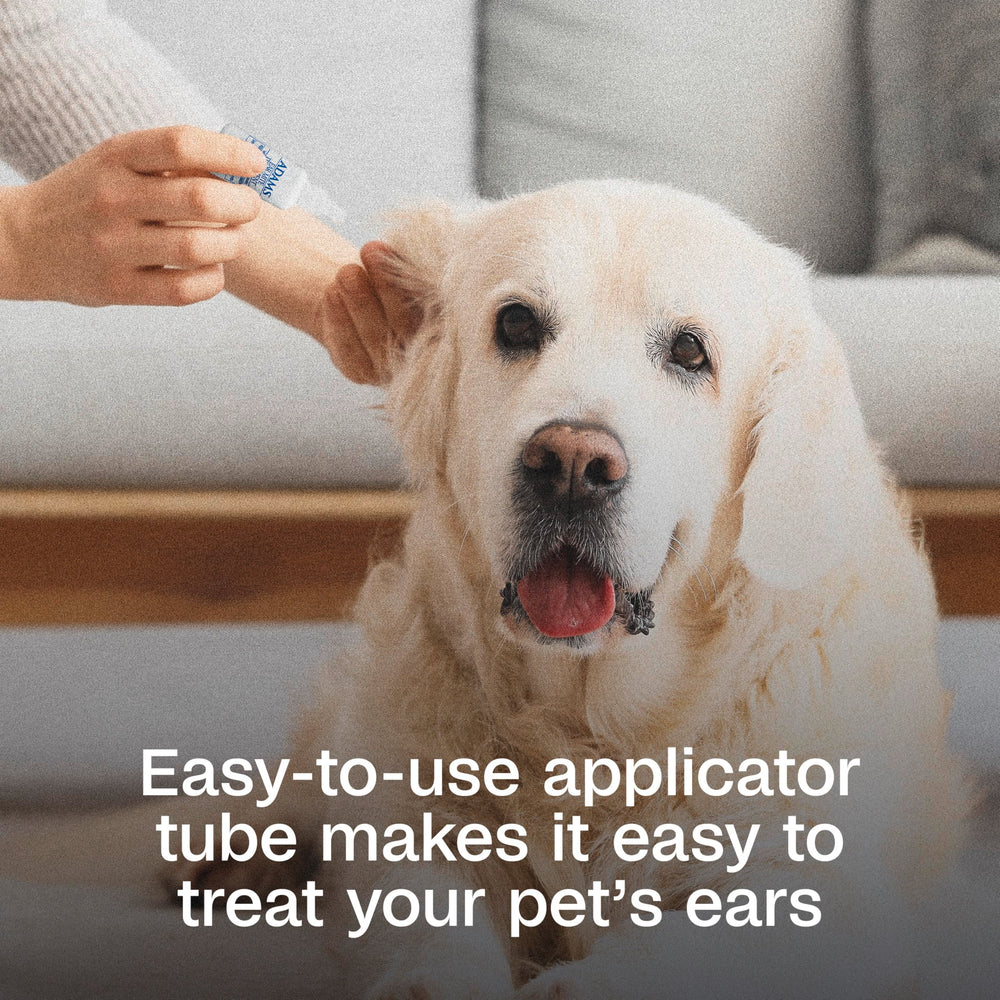 ADAMS Traitement Mite Oreille – douceur pour peau sensible entourant l’oreille.