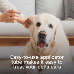 ADAMS Traitement Mite Oreille – douceur pour peau sensible entourant l’oreille.