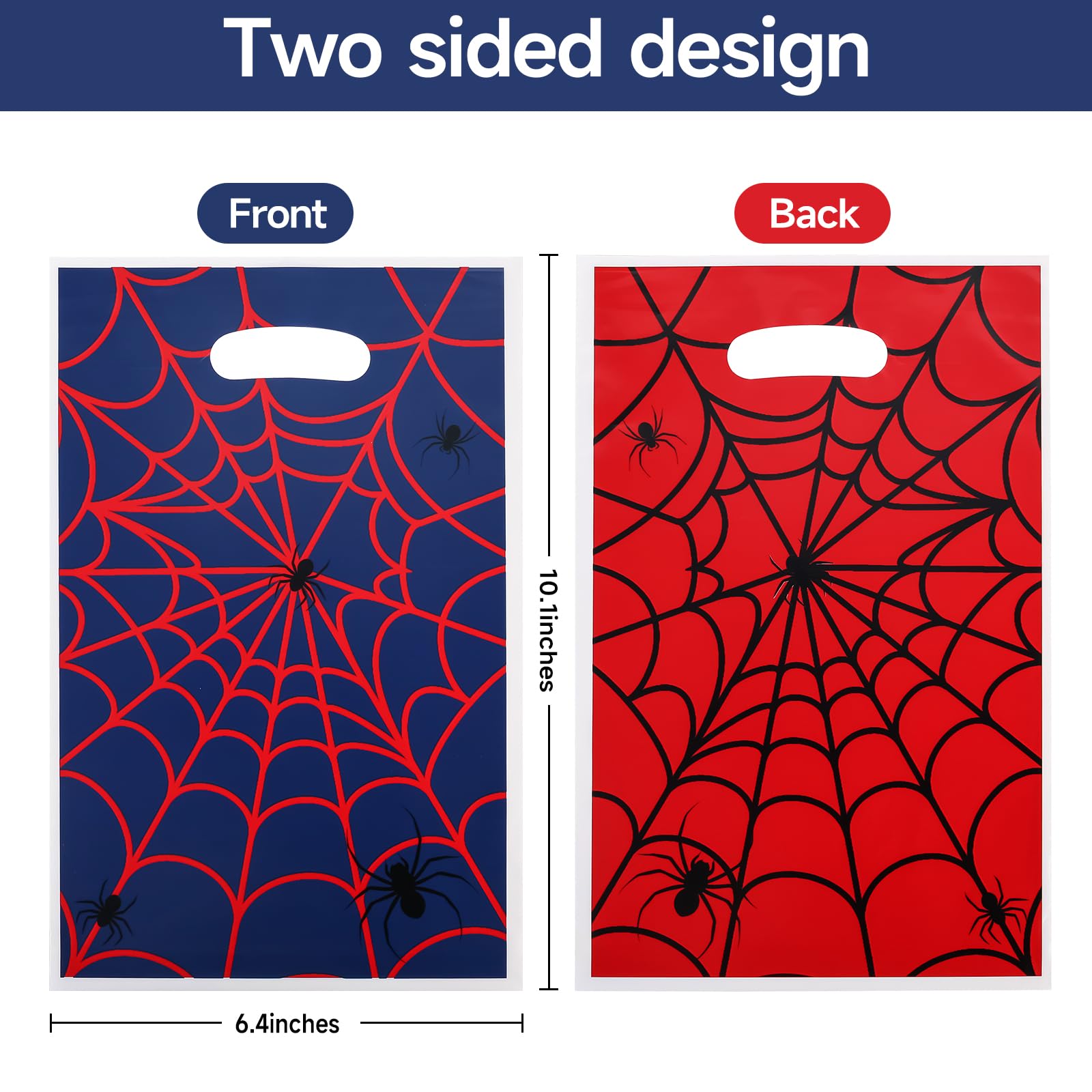 ADARRO spider web bags blue design, party-ready candy bags