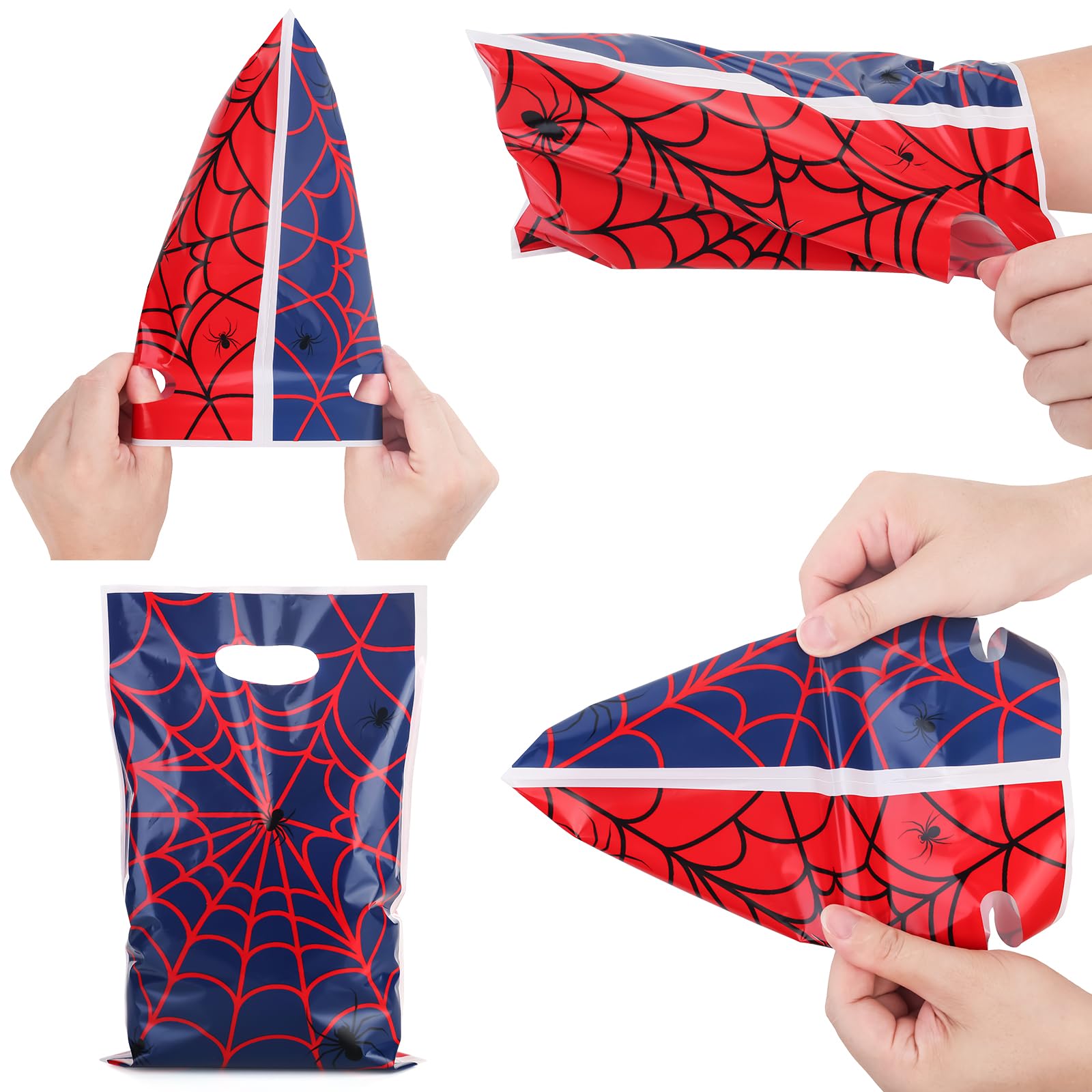 ADARRO spider web bags die-cut handle close-up, easy carrying