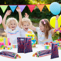 ADARRO spider web bags red design, festive treat packaging