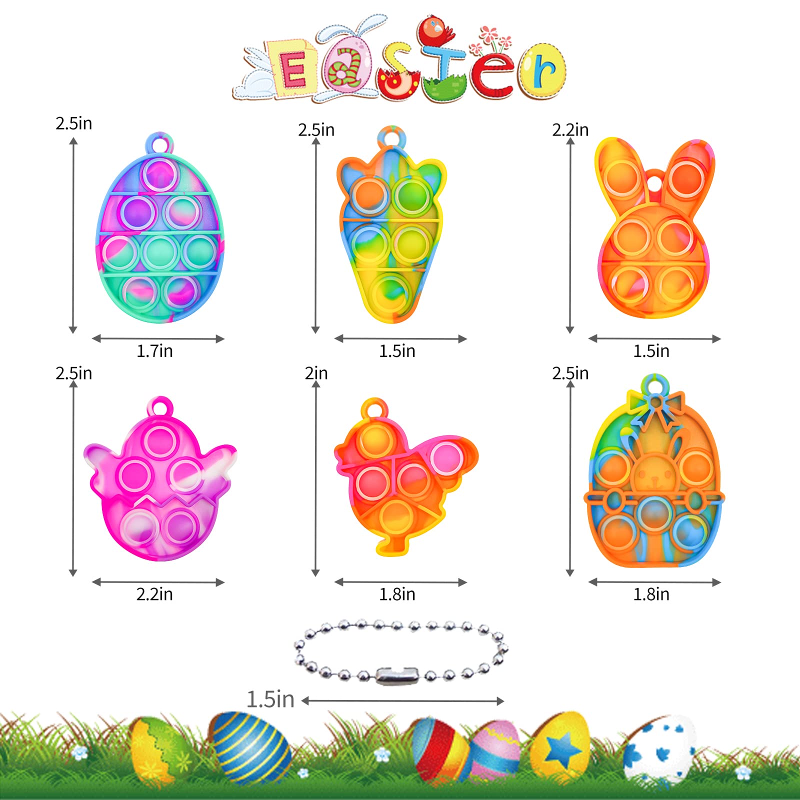 Adatos Easter Pop fidget basket scene for party décor and gifts