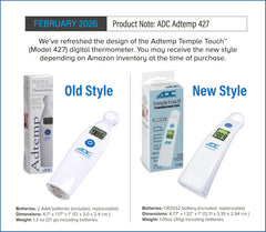 ADC Adtemp 427 shows large LCD readout for easy reading.