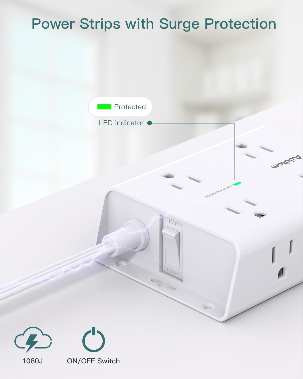 Addtam screw-fixed installation for secure mounting in home, office, or dorm.