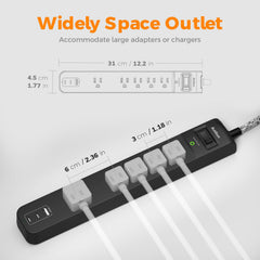 Addtam surge protection indicator confirming devices are shielded from surges.
