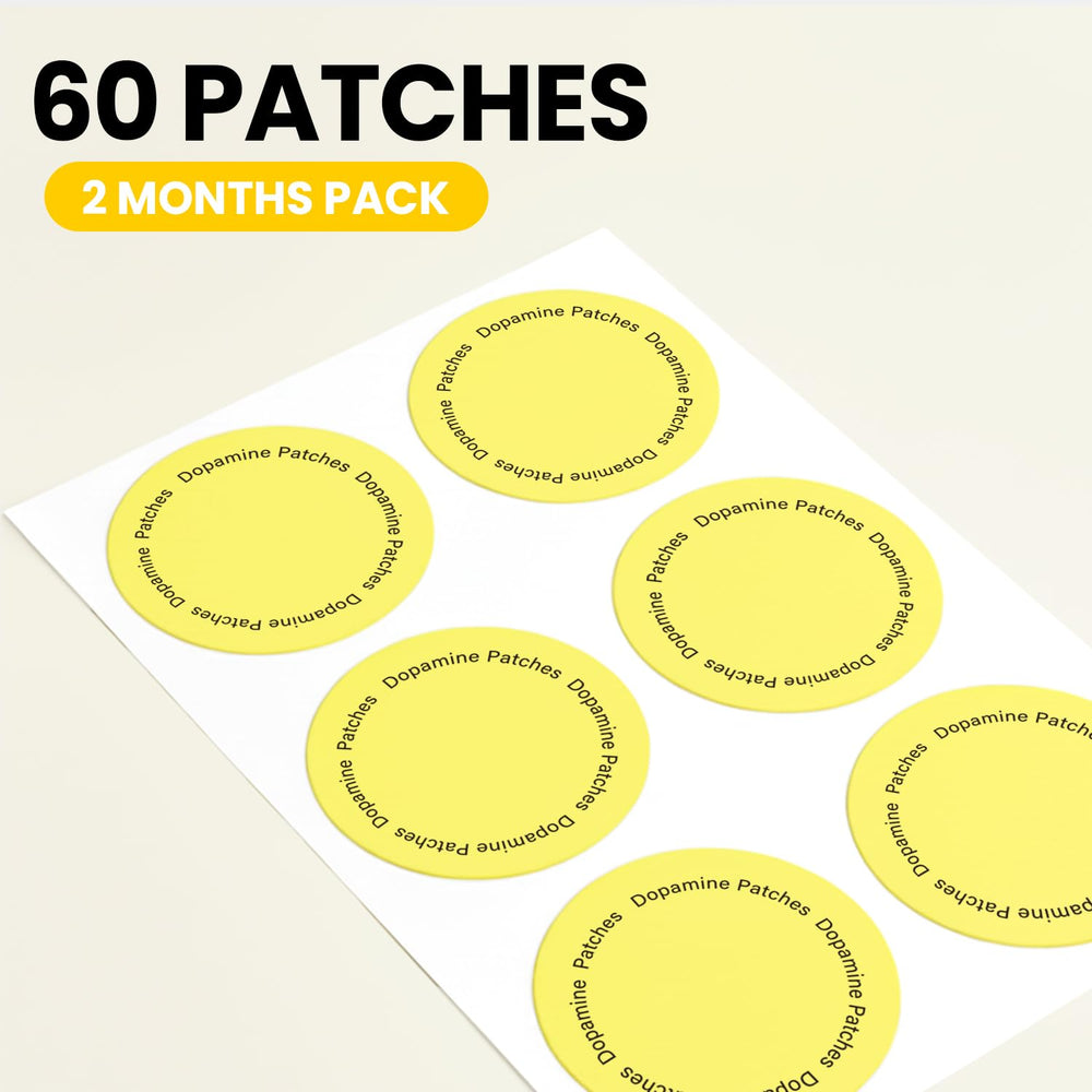 Adellina Dopamine Patches feature icons highlighting mood and focus