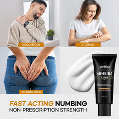 Adellina Numbing Cream applied to skin for temporary relief.