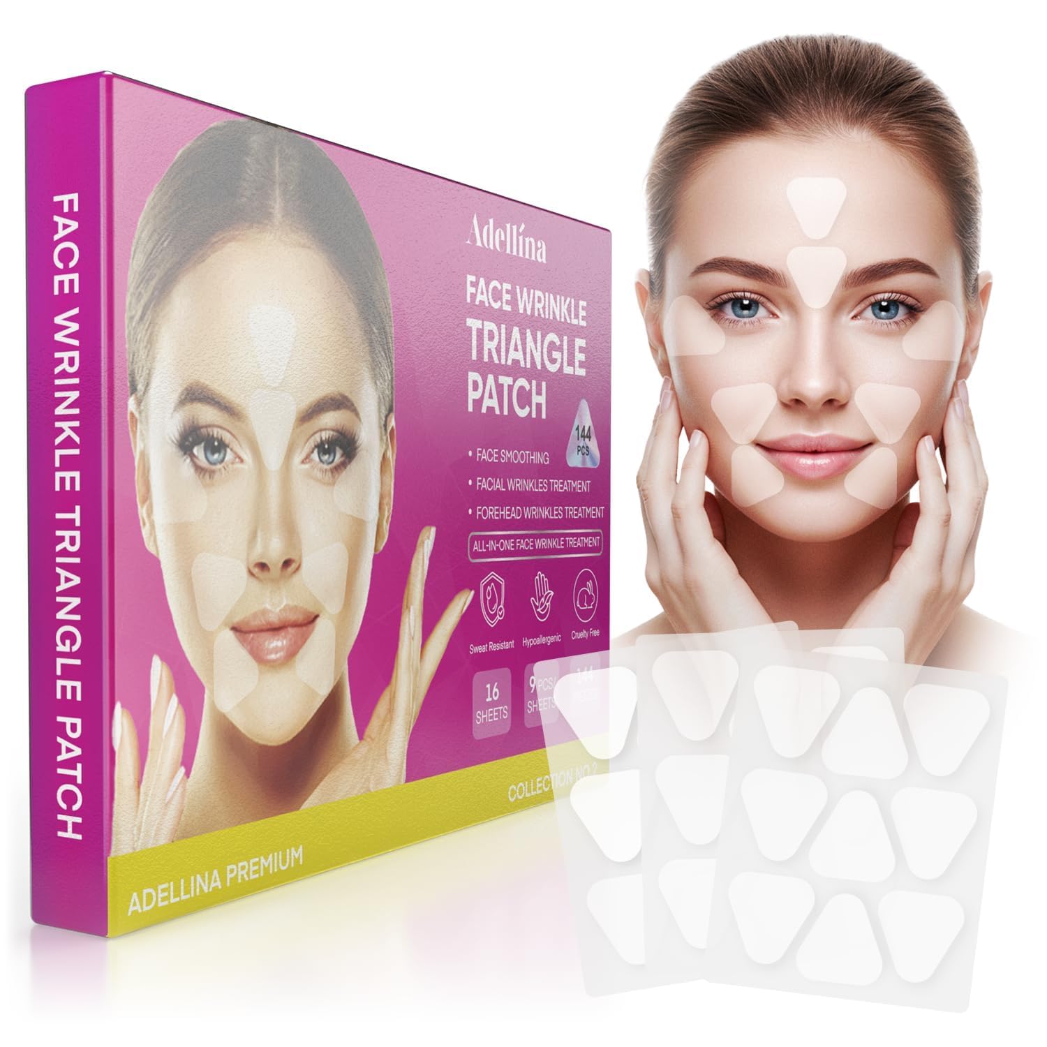 Adellina ultra-thin transparent patches are barely noticeable during nightly use.