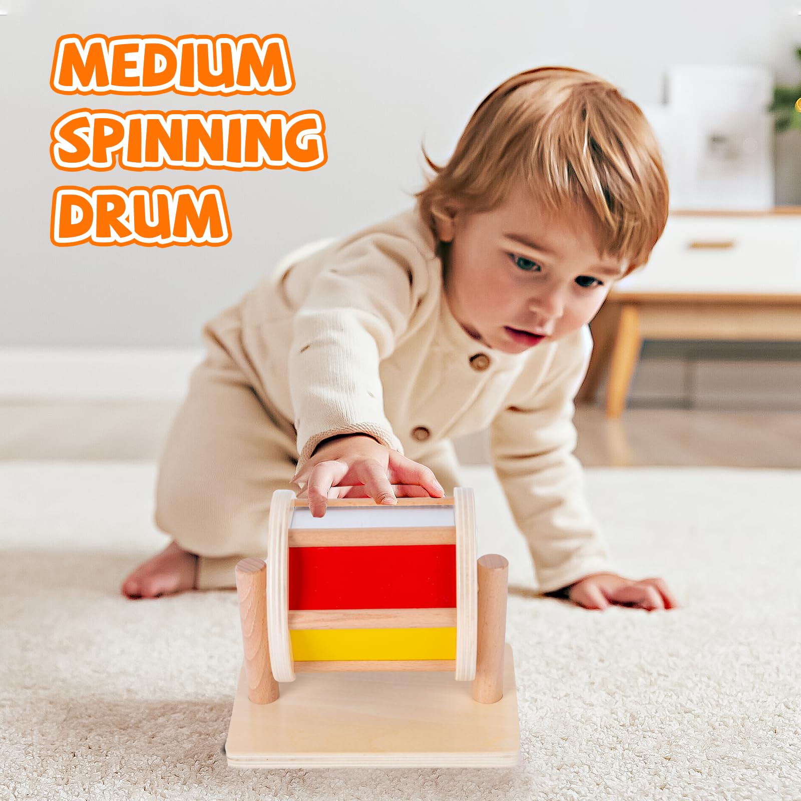 Adena Montessori knob puzzle promotes grasping and hand coordination