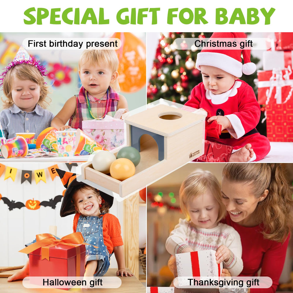 Adena Montessori age-appropriate size designed for 6-12 months.
