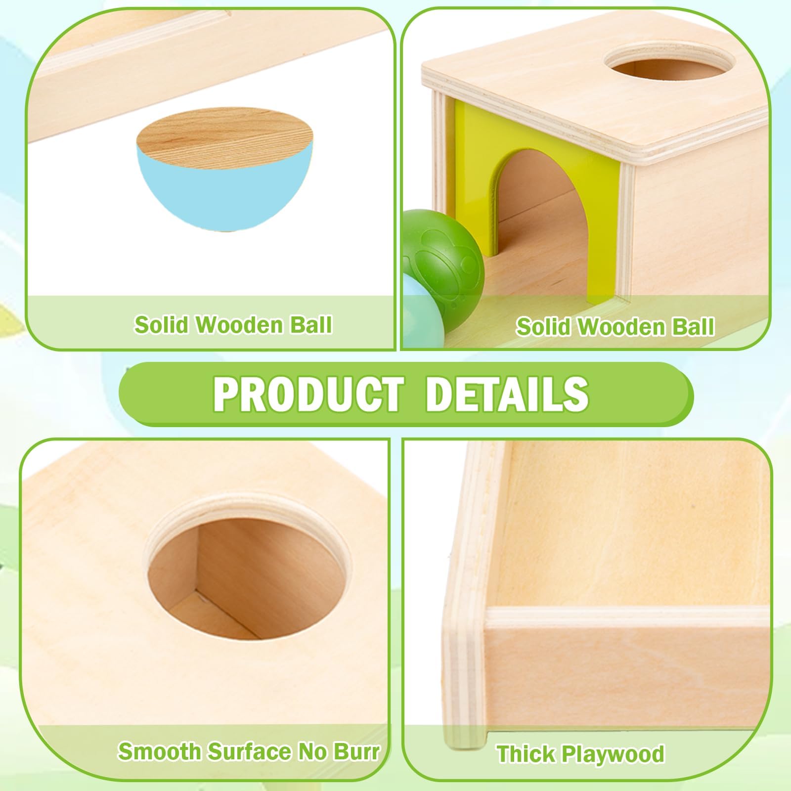 Adena Montessori pink Eva soft ball close-up offers gentle touch for safe play