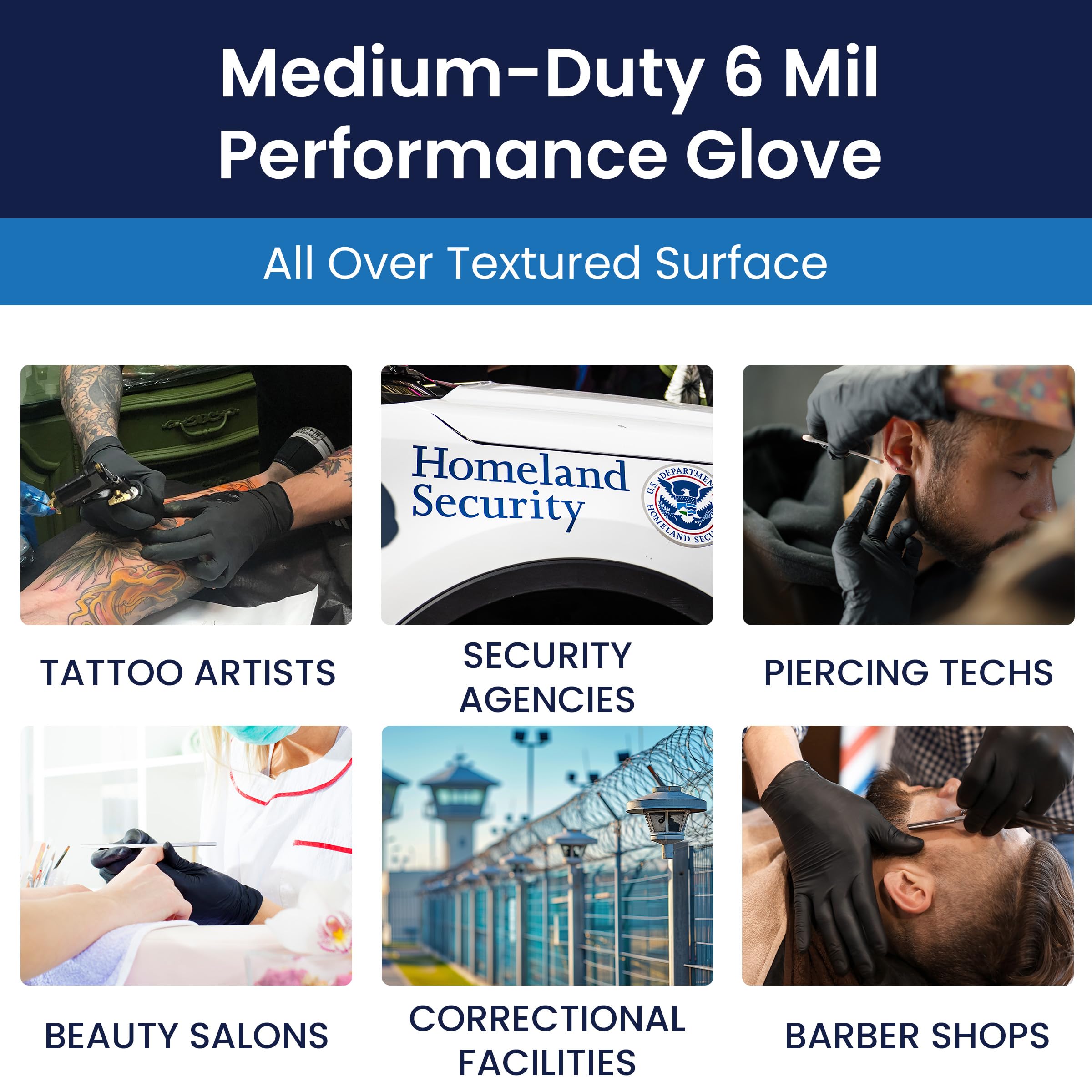 Adenna Phantom gloves ideal for tattoo, piercing, and beauty professionals.